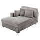 preview thumbnail 20 of 150, 42" W Plush Corduroy Upholstered Chaise Lounge Sleeper for Living