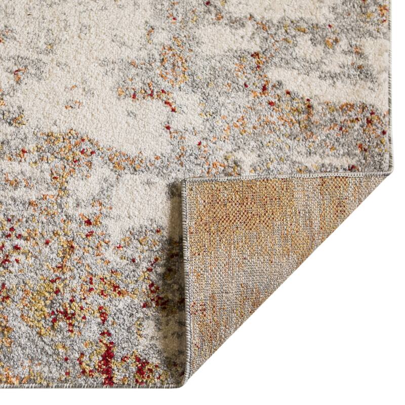 Yamanu Acy Abstract Polyester Area Rug