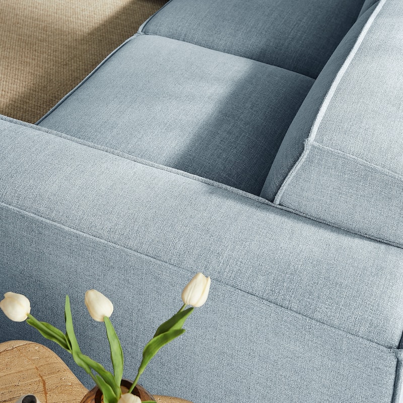 Restore 5-Piece Performance Fabric Upholstered Modular L-Shaped Sofa