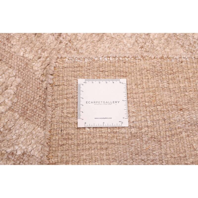 ECARPETGALLERY Hand-knotted Looma Tan Silk, Wool Rug - 8'1 x 10'0