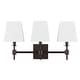 preview thumbnail 15 of 13, SAFAVIEH Home Lighting Collection Clelia 21" Modern & Contemporary Wall Sconce (3-bulb)