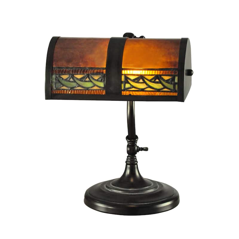Egyptian Mica and Tiffany Desk Lamp - Mica Bronze