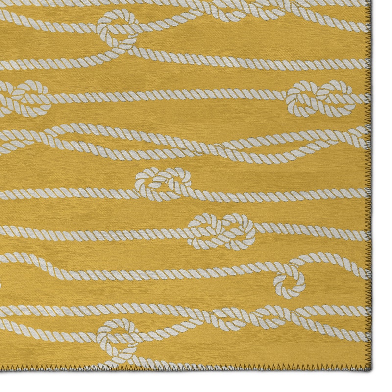 Indoor/Outdoor Harpswell Ocean Rope Washable Rug