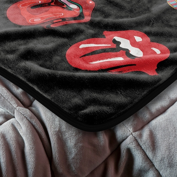 Cloud Touch Throw Blanket, Officially Licensed, Bold Band Logos