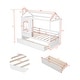preview thumbnail 7 of 10, Modern Twin Size House Bed Wood Bed With Two Drawers And Solid Construction