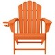 preview thumbnail 117 of 156, Aderson Outdoor Poly Adirondack Chair With Ottoman And Side Table 12-Piece Set