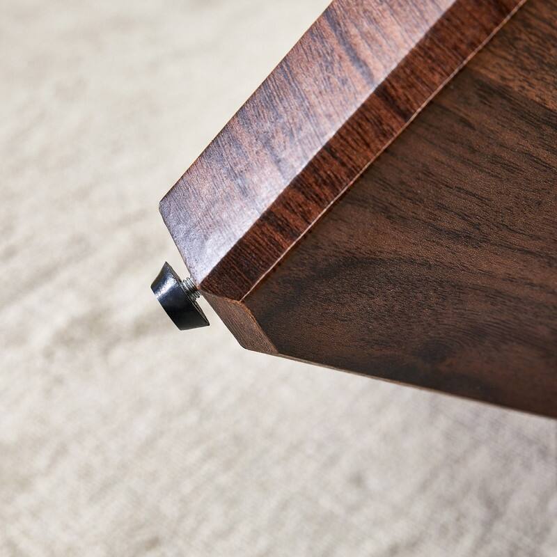 Round glass coffee table, 33.4 "modern design unique coffee table.