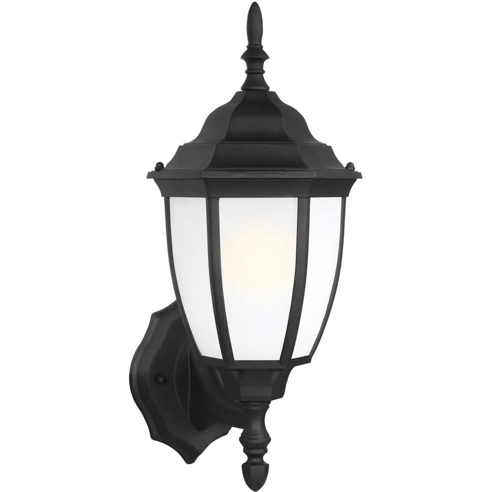 Roseto Hancock Single Light 16" Tall Outdoor Wall Sconce with Etched