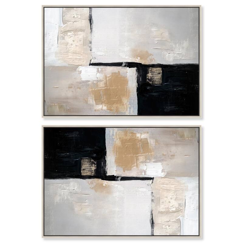 Glacial Tapestry Canvas by Art Remedy - 24" x 24" - Gold