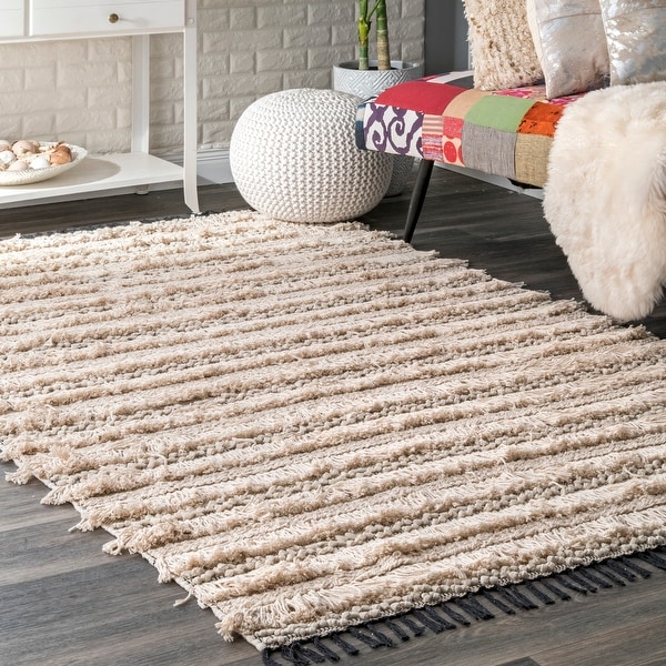 Boho sales shag rug