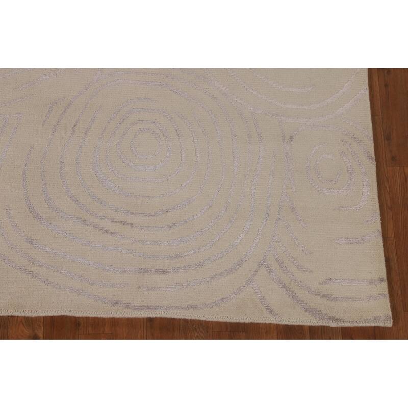 Gabbeh Oriental Area Rug Hand-Knotted Wool Carpet - 5'11" x 8'7"