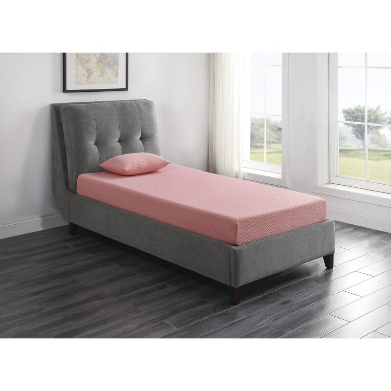 Breathable Fabric Mattress and Pillow Set, Gel-Infused Memory Foam Mattress in a Box