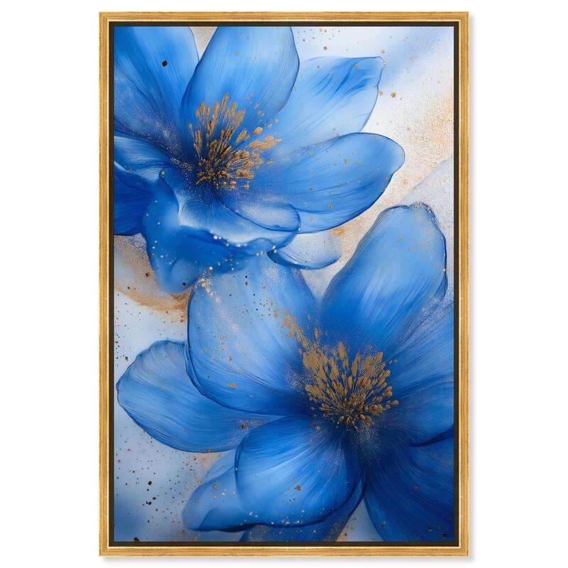 Twilight Teal Tint II Canvas by Art Remedy - 24" x 36" - Gold