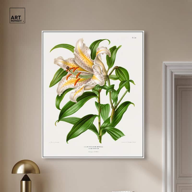 Lilium Speciosum Imperiale Canvas by Art Remedy