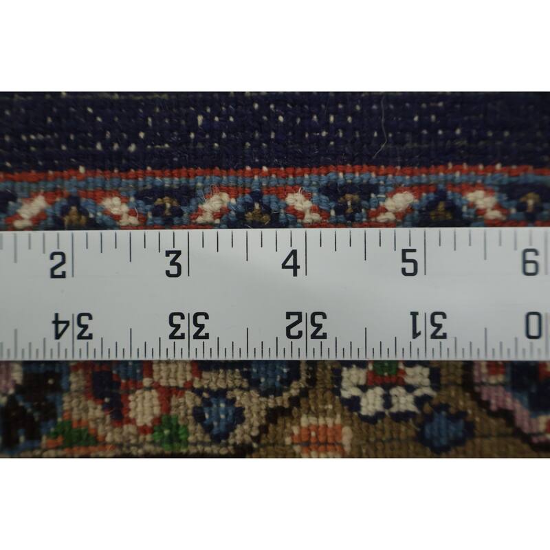 Hand Knotted Oriental 100% Wool Carpet Traditional Geometric Beige & Ivories Mood Area Rug - 8' 0'' X 6' 5''