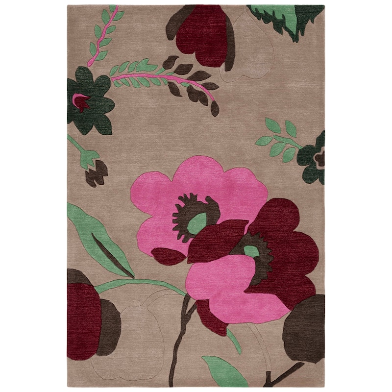 SAFAVIEH Handmade Bella Nahide Modern Floral Wool Rug
