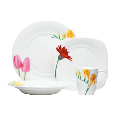 Red Vanilla Dutch Garden 16 Piece Dinner Set