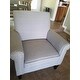 Copper Grove Herve Dove Grey Linen Arm Chair