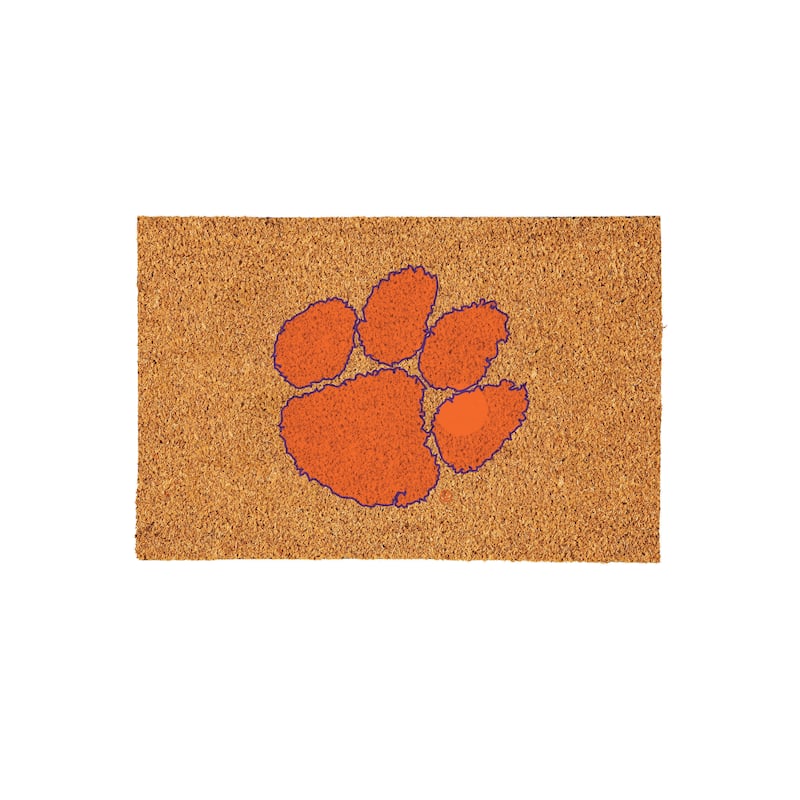 Clemson University Full Color Indoor/Outdoor Coir Mat