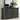 Global Pronex Solid Wood 6 Drawers Dresser in Dark Gray