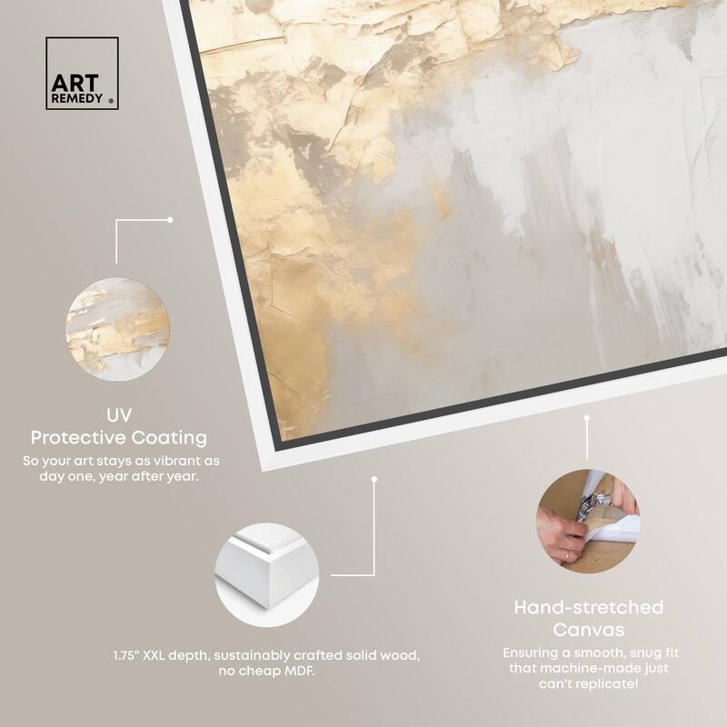 Melted Goldscape II Canvas by Art Remedy