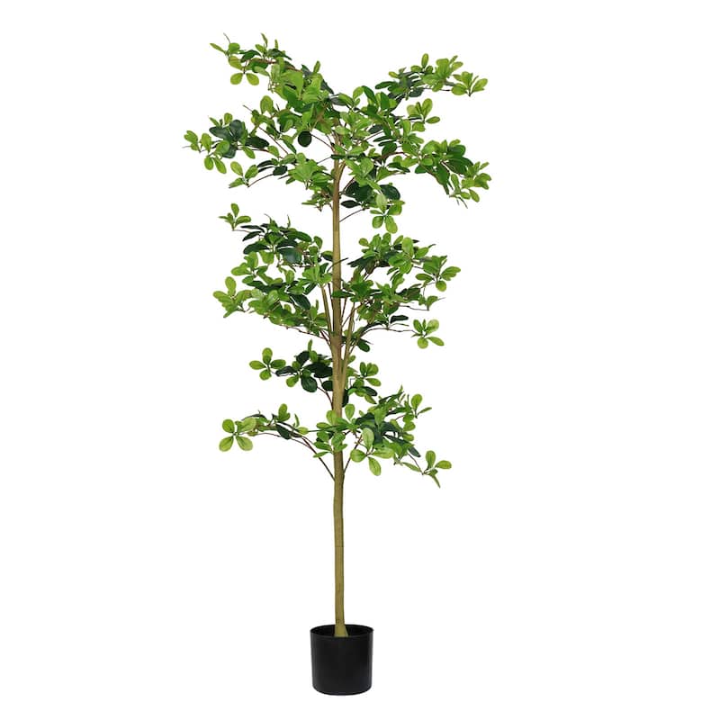 Domestic tung tree 180cm ground flower decoration artificial green plant wholesale manufacturers 1pcs/set - Green