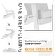 preview thumbnail 16 of 44, WINSOON 3-Piece All Weather HIPS Outdoor Folding Adirondack Chairs and Table Set