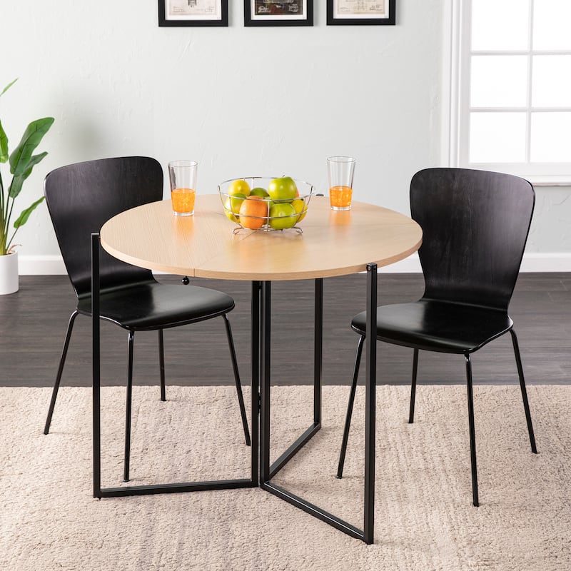 SEI Furniture Landon Round Folding Dining Table