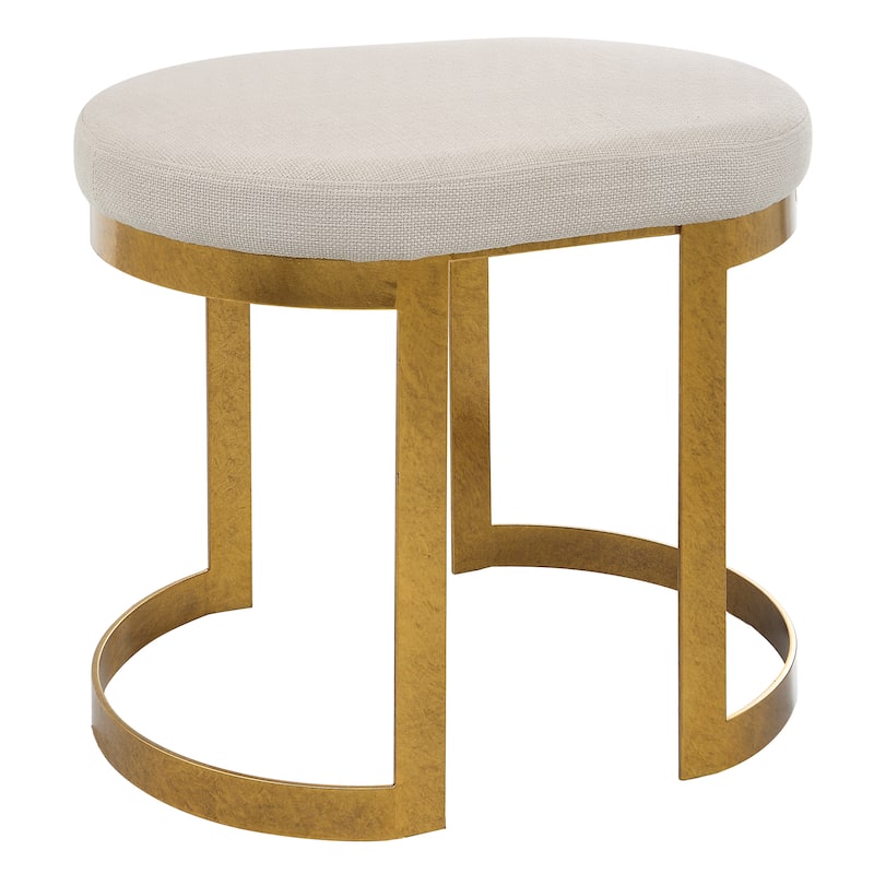 Uttermost Infinity Gold Accent Stool - 24"W x 20"H x 18"D