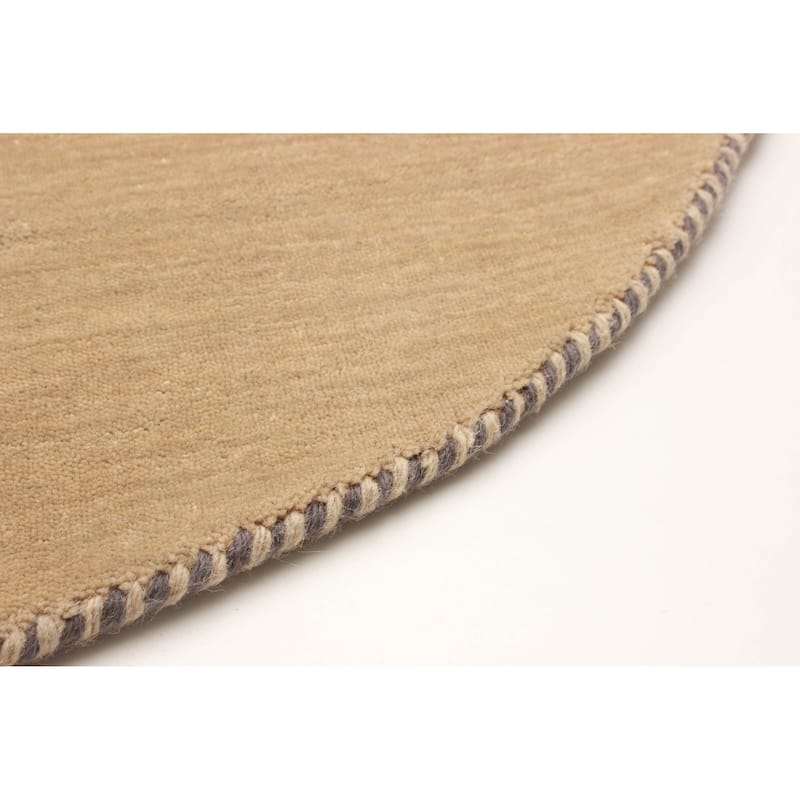 Kashkuli Gabbeh Beige Rug 3'11" x 3'11" - 3'11 x 3'11