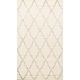 preview thumbnail 1 of 5, Trellis Geometric Wool/ Silk Area Rug Oriental Modern Hand-tufted - 5'0" x 8'0"