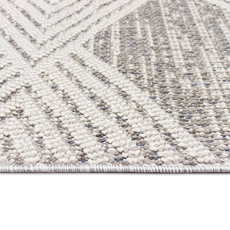 Liora Manne Dunes Modern Diamond Indoor/Outdoor Rug
