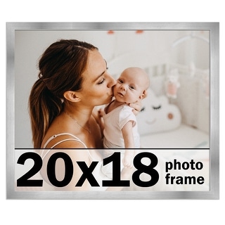 20x18 Frame Stainless Steel Silver Picture Frame - Modern Photo Frame ...