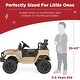 preview thumbnail 2 of 3, 12V Kids Ride On Truck with Remote Control, Spring Suspension - Sand