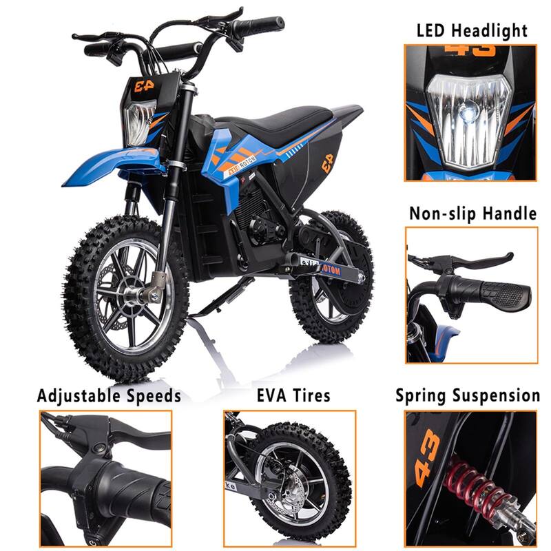 36V Ride on Dirt Bike Motorcycle for Teens