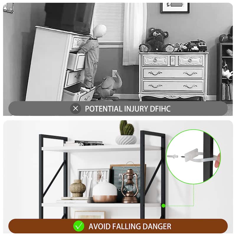 Futzca 5 Tier Storage Bookshelf