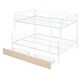 preview thumbnail 14 of 16, XL Over Queen Metal Bunk Bed with Storage Drawers
