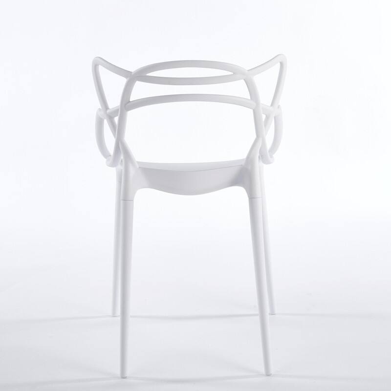 Modern Accent Chair with Clear Shell and Metal Legs, Versatile Dining or Desk Chair