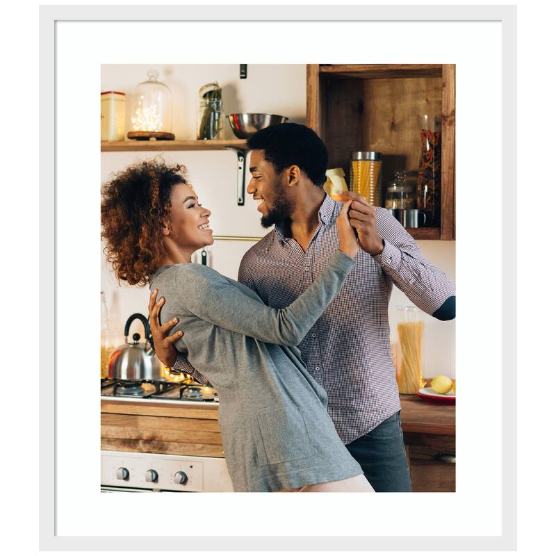 Incline Picture Frame, Photo Frame - 20x24 Matted to 16x20 - Incline White