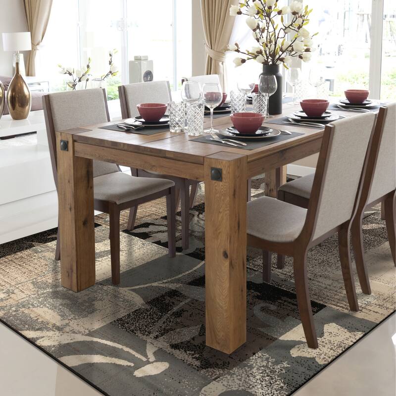Contemporary Floral Patchwork Indoor Area Rug or Runner by Superior