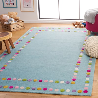 SAFAVIEH Handmade Kids Diva Dots Wool Rug