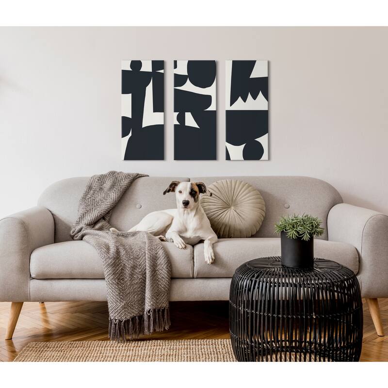 Kate and Laurel Quiet Jungle Canvas Wall Art Set by Kelly Knaga