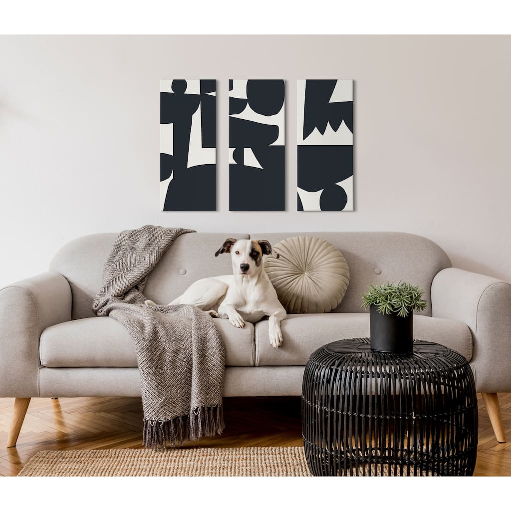Kate and Laurel Quiet Jungle Canvas Wall Art Set by Kelly Knaga