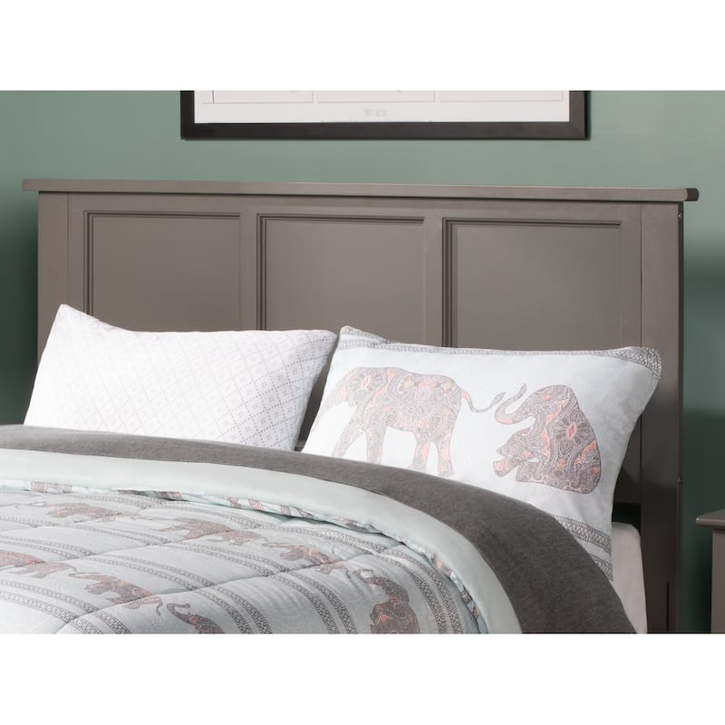 Madison Headboard with Attachable Charger - Grey - King