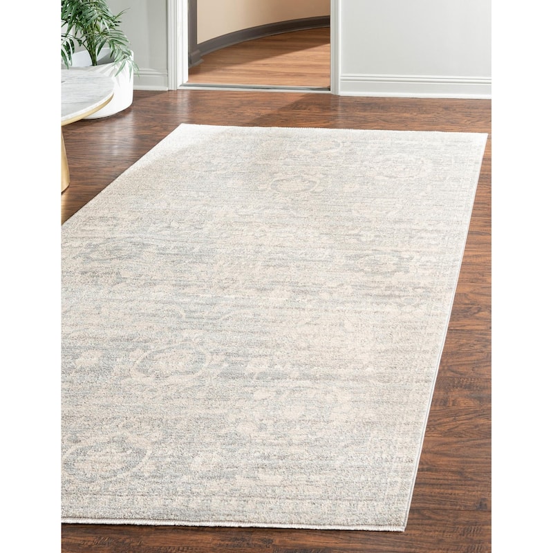 Traditional Nixa Collection Area Rug - 7'10"x10'2" - Gray