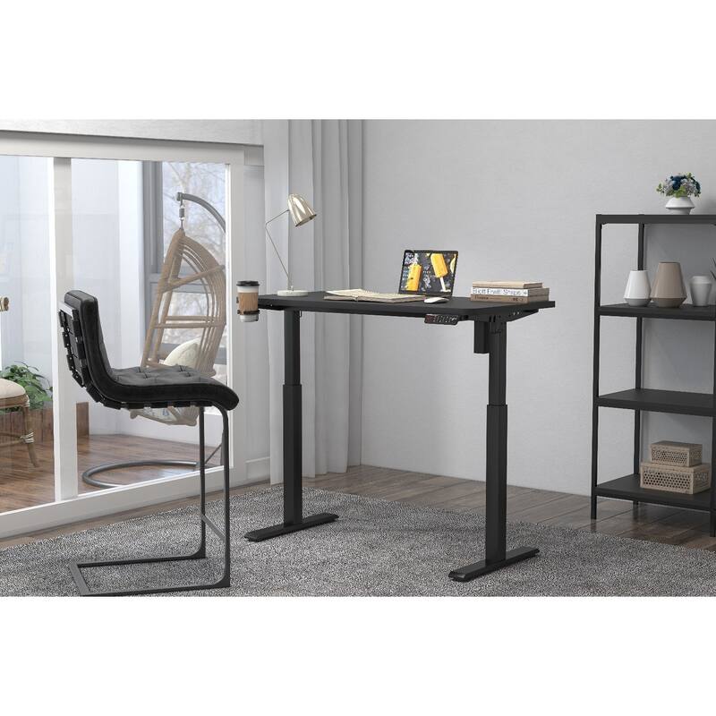 KOWO K304 Electric Standing Desk 48" Height Adjustable Workstation, Sit Stand Desk with Memory Preset for Home Office, Ergonomic