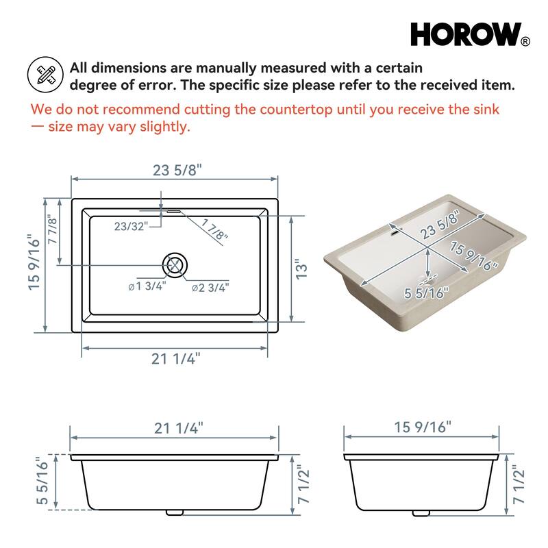 ClarityPure 23.60 in. x 15.55 in. Undermount Bathroom Sink in White Ceramic with Overflow Drain