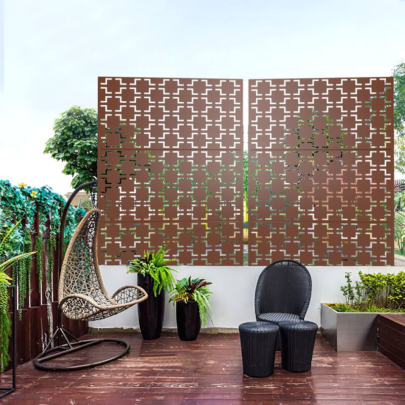 Privacy Screen Panel Free Standing Square