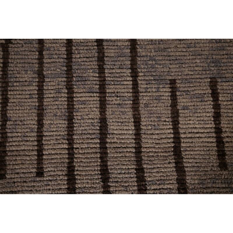 All-Over Abstract Moroccan Palace Size Rug Hand-Knotted Wool Carpet - 11'11"x 18'5"