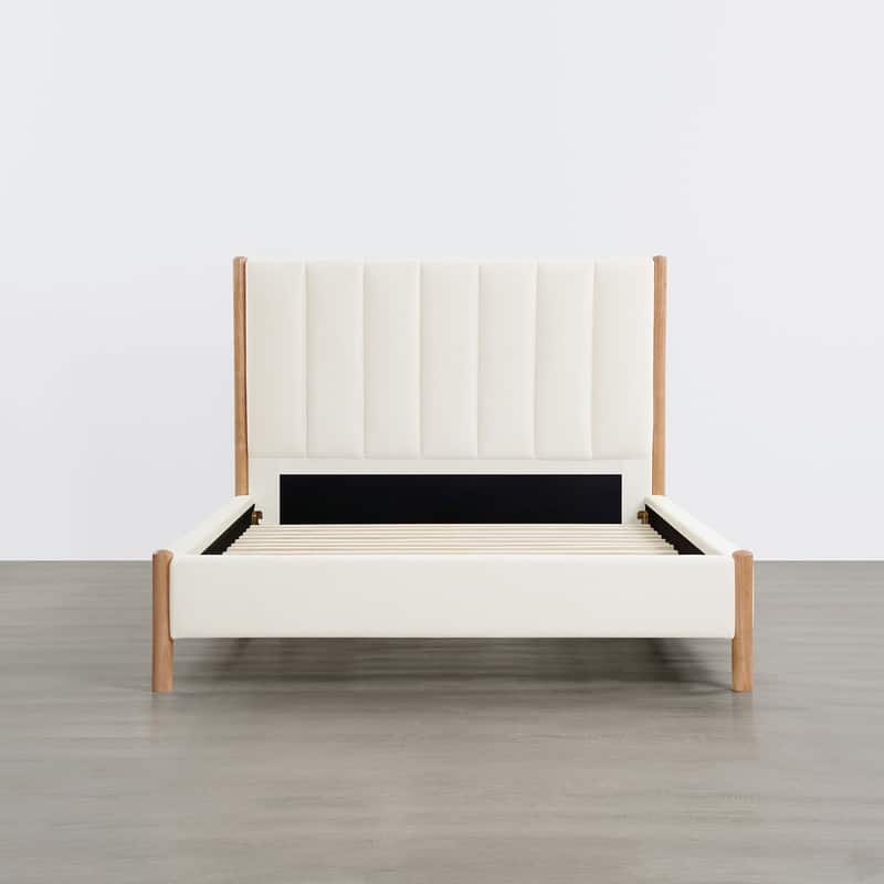 Spruce & Spring Camila Upholstered Platform Bed Frame with Headboard